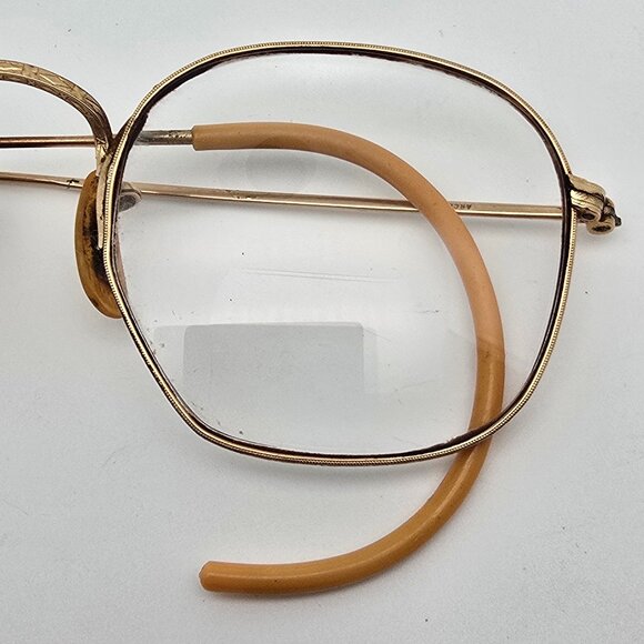 Bausch & Lomb B&L Arco Ful-Vue 1/10 12K GF Gold Filled Antique Eyeglasses w Case - Picture 13 of 16